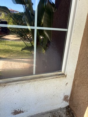 Hard Water Stain Removal! - The windows had a big hard water stains keeping the window dirty’! 
We were able to remove it and make the window look brand new again