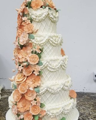 Custom Wedding Cakes - Explore our stunning portfolio of custom wedding cakes, where each creation is a unique work of art tailored to your vision. From elegant floral designs to intricate lace patterns and contemporary styles, our cakes are crafted to make your special day unforgettable.