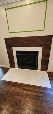 Fireplace remodel - This fireplace was remodeled with a lot of small details and finished for our client needs. Fireplace remodel - This fireplace was remodeled with a lot of small details and finished for our client needs.