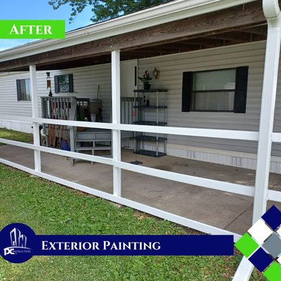 Painting - Exterior: Wilton, Iowa - This remodel was done in an old deck.