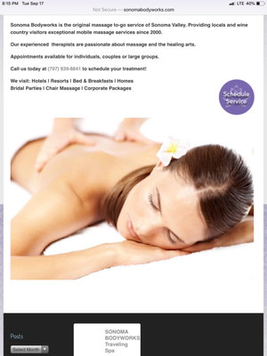 Location - SONOMA Bodyworks the original to go massage in the Wine Country Location - SONOMA Bodyworks the original to go massage in the Wine Country