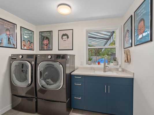 Laundry Room Makeover! - This laundry room was completely functional but needed a facelift that we conquered! Laundry Room Makeover! - This laundry room was completely functional but needed a facelift that we conquered!