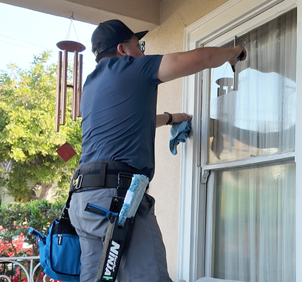 Residential - From decades-old grime to delicate hand-blown glass, we've restored windows to their crystal-clear best. Some had never been cleaned, covered in tough hard water stains, while others were vintage treasures needing extra care. Whether modern or traditional, we make every window shine like new! Residential - From decades-old grime to delicate hand-blown glass, we've restored windows to their crystal-clear best. Some had never been cleaned, covered in tough hard water stains, while others were vintage treasures needing extra care. Whether modern or traditional, we make every window shine like new!
