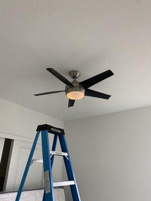 Ceiling fan installation - Some of my recent ceiling fan installations.
