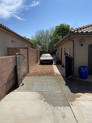 Dirt Removal (14000LBS) - Our client had some cement installed by another company and was left with a mound of dirt. Our team successfully removed 14,000 pounds of dirt and rock with hand shovels. Despite the challenging nature of the work, we completed the removal swiftly and effectively.
Our client appreciated the thoroughness and speed of our work, which ensured that the project was handled properly. This effort underscores our expertise in tackling even the most demanding jobs professionally and carefully. Dirt Removal (14000LBS) - Our client had some cement installed by another company and was left with a mound of dirt. Our team successfully removed 14,000 pounds of dirt and rock with hand shovels. Despite the challenging nature of the work, we completed the removal swiftly and effectively.
Our client appreciated the thoroughness and speed of our work, which ensured that the project was handled properly. This effort underscores our expertise in tackling even the most demanding jobs professionally and carefully.