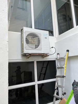 Ductless AC Installed - Another AC Unit Installed by the professionals from AirFresh AC & Mechanical LLC