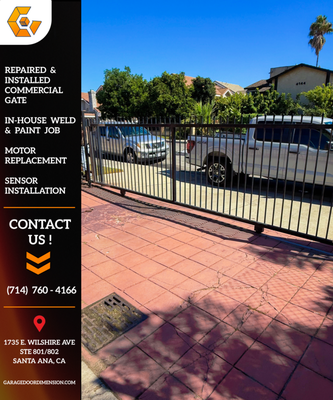 Commercial Gate Replacement for Duplex Property - Commercial Gate Replacement for Duplex Property