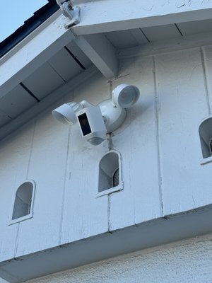 New Ring floodlight - We installed a new Ring floodlight replacing the old standard wall light. New Ring floodlight - We installed a new Ring floodlight replacing the old standard wall light.
