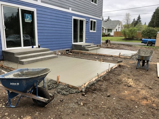 New Construction - New construction project that needed driveways, patio, stairs etc. New Construction - New construction project that needed driveways, patio, stairs etc.