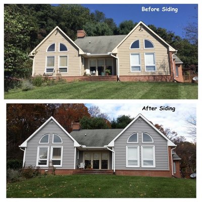 Siding Projects - Old siding can lead to energy inefficiency and an unattractive exterior. The new siding adds value and curb appeal while ensuring long-lasting durability and protection. Call us today for a free estimate (410) 715-1232