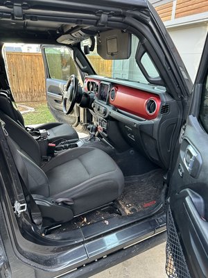 Jeep Gladiator - The inside of the jeep didn’t match the outside look so we fixed that. We took our time and made this look brand new.