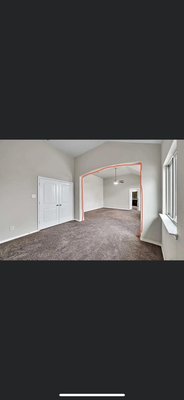 Johnson Job - This couple is expecting a new addition to the family. They had a sitting area that was connected to their master, they requested the opening to be closed off and a new entry door into the hallway. This created a nursery they will need in the near future. We are thankful for this couple, they trusted us to come in their home and complete this job for them! We look forward to working with them and others in the future!