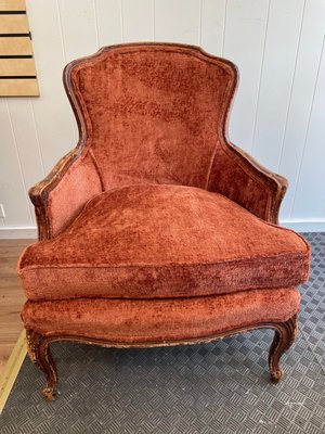 French Chair - French Chair done in a gorgeous Greenhouse Fabrics Cinnamon French Chair - French Chair done in a gorgeous Greenhouse Fabrics Cinnamon