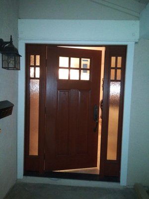 Entry Door Upgrade - Person wanted more light and more modern Entry Door Upgrade - Person wanted more light and more modern