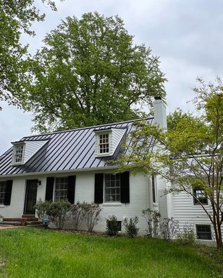 Metal roofing - These are all the metal roofing projects we've successfully completed. Did you know Metal roofs can last 40 to 70 years, compared to asphalt shingles, which typically last around 20 to 30 years. Metal roofs are also consider eco-friendly, as they are often made from recycled materials and are 100% recyclable at the end of their life.