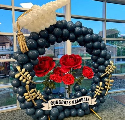 Graduations - Graduation is a major milestone, balloon decorations contribute to a memorable and visually appealing celebration, honoring the graduate's accomplishments and creating a festive atmosphere for family and friends.