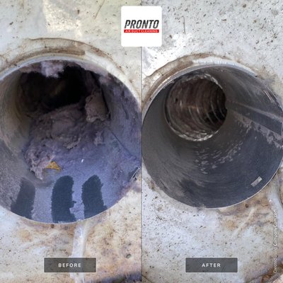 Dryer Vent Cleaning Services - If you notice your dryer is taking long to get your clothes dry, it might be due to cloggage on your dryer duct.
PRONTO Air Duct professionally and thoroughly cleans and blows out this build up to prevents issues in your residence.
Avoid the fire hazard and let our crews clean out your dryer vents, pronto! On top of it all, the efficiency of your dryer will be at peak performance. Dryer Vent Cleaning Services - If you notice your dryer is taking long to get your clothes dry, it might be due to cloggage on your dryer duct.
PRONTO Air Duct professionally and thoroughly cleans and blows out this build up to prevents issues in your residence.
Avoid the fire hazard and let our crews clean out your dryer vents, pronto! On top of it all, the efficiency of your dryer will be at peak performance.
