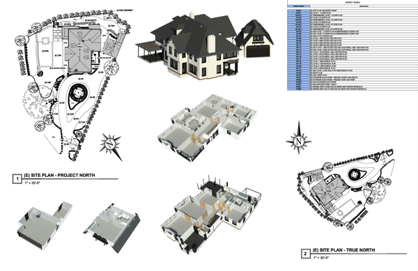 Residential As-Builts (Los Angeles, CA) - Upon request by the homeowner, Dimensions used LiDAR Technology to scan and model the home, generating the As-Built Documentation requested by the client's Architect in order to re-design the Kitchen, Master Bedroom & Bath and Living Room.