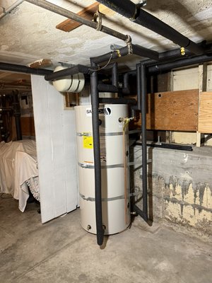 Sanco 119 gallon HPWH System - This three unit building in San Francisco was looking to electrify. With historically high rebates, we were able to have this project done at no cost to them! Sanco 119 gallon HPWH System - This three unit building in San Francisco was looking to electrify. With historically high rebates, we were able to have this project done at no cost to them!