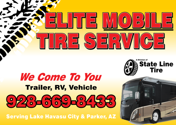 Elite Mobile Tire - Our Elite Mobile Tire team will come to you! Installation lets you get tires at any place, at anytime. We can install most tires as soon as next day. Give us a call to get started Elite Mobile Tire - Our Elite Mobile Tire team will come to you! Installation lets you get tires at any place, at anytime. We can install most tires as soon as next day. Give us a call to get started