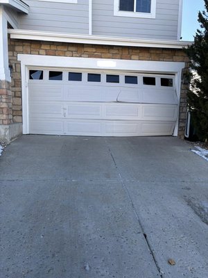Full Door Replacement - After the homeowner accidentally drove into their garage door, they required a fast and reliable replacement. Our team responded promptly, completing the full door replacement in under a week. We ensured a seamless installation and restored safe, smooth operation—getting their garage back up and running without delay. Full Door Replacement - After the homeowner accidentally drove into their garage door, they required a fast and reliable replacement. Our team responded promptly, completing the full door replacement in under a week. We ensured a seamless installation and restored safe, smooth operation—getting their garage back up and running without delay.