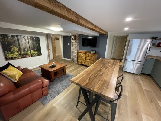 Basement Suite Build - We turned this unfinished basement into a beautiful short term rental suite. Basement Suite Build - We turned this unfinished basement into a beautiful short term rental suite.