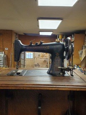Antique Sewing Cabinet - AMAZING Full Restoration! - This sewing cabinet had definitely seen better days, with pieces missing and broken detailing, but our team was up to the challenge! Not only were we able to bring the cabinet itself back to its former glory, but the sewing machine itself was cleaned up and revived for a complete makeover of this antique treasure. Antique Sewing Cabinet - AMAZING Full Restoration! - This sewing cabinet had definitely seen better days, with pieces missing and broken detailing, but our team was up to the challenge! Not only were we able to bring the cabinet itself back to its former glory, but the sewing machine itself was cleaned up and revived for a complete makeover of this antique treasure.