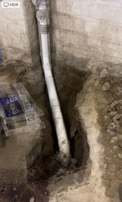 Unclogging the base of the stack - Unclogged the base of the stack because it was broken and needed repaired. Unclogging the base of the stack - Unclogged the base of the stack because it was broken and needed repaired.