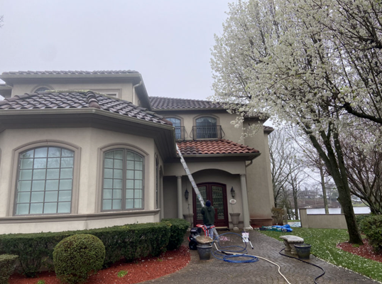 Terra Cotta Roof - Check out our Before and After pictures! Like what you see? We can get you the same results! Terra Cotta Roof - Check out our Before and After pictures! Like what you see? We can get you the same results!