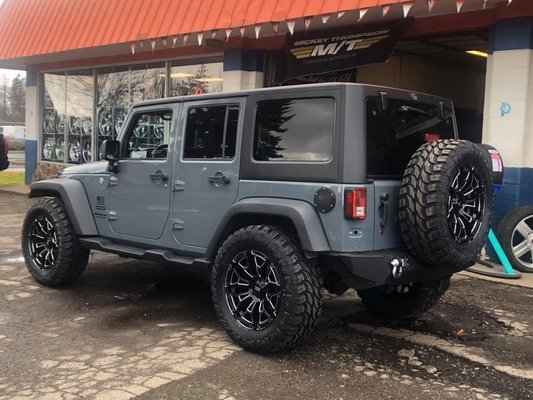 Jeep Wrangler Off Roader - We have tires for all different cars. Come in for all your needs Jeep Wrangler Off Roader - We have tires for all different cars. Come in for all your needs