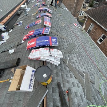 Roofing - This House was done a Few weeks ago we took out the old shingles and put in new plywood and it took 2 days to get the job done. Roofing - This House was done a Few weeks ago we took out the old shingles and put in new plywood and it took 2 days to get the job done.