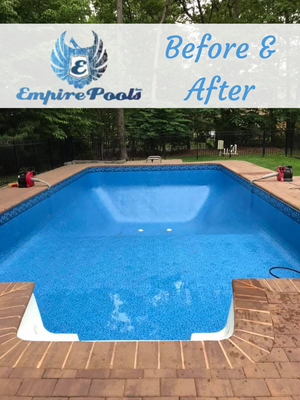 Pool service Before & After - At Empire Pools, we offer a full range of pool services to meet all of your pool care needs. Our team of experienced professionals is committed to providing top-notch services that will keep your swimming pool in pristine condition. From regular maintenance to emergency repairs, we have you covered. Let us take the hassle out of pool ownership, ensuring your swimming oasis remains sparkling and inviting for years to come. With our expertise in pool service, we guarantee an unparalleled experience. Pool service Before & After - At Empire Pools, we offer a full range of pool services to meet all of your pool care needs. Our team of experienced professionals is committed to providing top-notch services that will keep your swimming pool in pristine condition. From regular maintenance to emergency repairs, we have you covered. Let us take the hassle out of pool ownership, ensuring your swimming oasis remains sparkling and inviting for years to come. With our expertise in pool service, we guarantee an unparalleled experience.