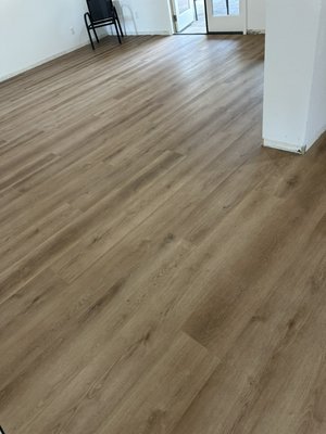 LVP - Luxury Vinyl Planks - LIONS FLOORING - Indoor Delight Collection- Fortress Dawn - Entire home is getting floors replaced, we can install this flooring over the tile to help cut cost and minimize demo mess, we will do what the client prefers. This client had the carpet removed and tile grouts filled to level floors for LVP install. Details of the floor color listed on each photo. Completed floor pictures coming soon.
