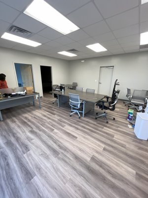 office furniture - we put together some office furniture for a call center