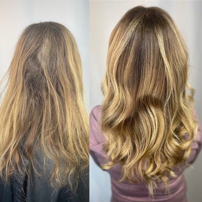 Extensions - Personally match your hair to my tape in method. Lets give you the length and fullness you've always desired