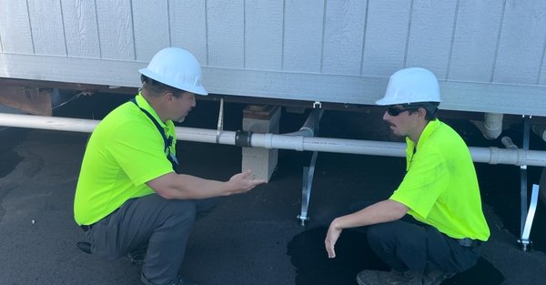 Walmart Distribution Remodel 2023 - Took care of an 18 bathroom remodel. We hooked up temporary restrooms first and then went bathroom by bathroom through the rest of the building.