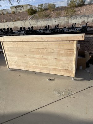 Reception desk or bar - Custom coffee table Reception desk or bar - Custom coffee table