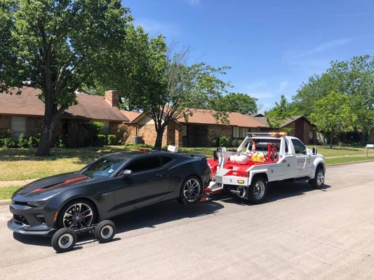 Dollied Camaros - Most two wheel and four wheel drive vehicles can be towed with a wheel lift without any risk of damage, but when clearance is an issue dollies are best to keep from dragging the front or rear bumpers when loading on a flatbed tow truck. Dollied Camaros - Most two wheel and four wheel drive vehicles can be towed with a wheel lift without any risk of damage, but when clearance is an issue dollies are best to keep from dragging the front or rear bumpers when loading on a flatbed tow truck.