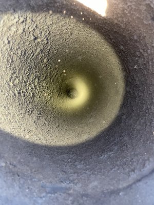 Standard rotary sweep with a level 1 inspection. - This amount of buildup is considered to be excessive. It is recommended to sweep fireplaces or chimneys once there is more than a 1/8th inch of build up inside the flue liner. This factory-built fireplace (prefab) was little over an inch and a half. Standard rotary sweep with a level 1 inspection. - This amount of buildup is considered to be excessive. It is recommended to sweep fireplaces or chimneys once there is more than a 1/8th inch of build up inside the flue liner. This factory-built fireplace (prefab) was little over an inch and a half.