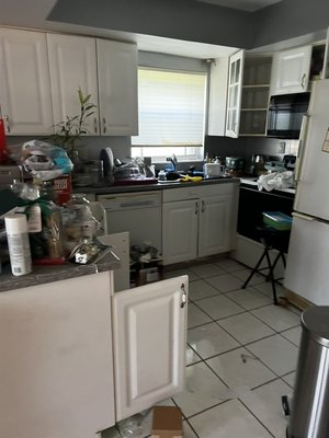 Property clean out - We responded to a quote for trash removal and when we arrived to the address the lady need it more help so we ended up helping her clean out the entire 2/2 town home. We worked very hard ( no AC, up and down the stairs for a 1,234,567 times 🫠) and 11 h later we were able to move all her belongings to the storage. We ended up with 2 loaded trucks and a trailer full of junk. Property clean out - We responded to a quote for trash removal and when we arrived to the address the lady need it more help so we ended up helping her clean out the entire 2/2 town home. We worked very hard ( no AC, up and down the stairs for a 1,234,567 times 🫠) and 11 h later we were able to move all her belongings to the storage. We ended up with 2 loaded trucks and a trailer full of junk.