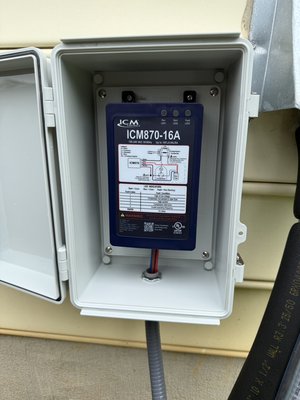 Soft Start Installation - This unit was installed in an effort to reduce the inrush current of the AC system outdoor unit when it starts up. It makes a good difference and allows the condenser to start up the fan first, and then the compressor a little bit later. It also has a hard start function that gets that compressor up and running very quickly. This helps the incoming start up amp draw and reduce the wear and tear of the internal compressor electrical windings, prolonging the units life. And it reduces start up noise also. Soft Start Installation - This unit was installed in an effort to reduce the inrush current of the AC system outdoor unit when it starts up. It makes a good difference and allows the condenser to start up the fan first, and then the compressor a little bit later. It also has a hard start function that gets that compressor up and running very quickly. This helps the incoming start up amp draw and reduce the wear and tear of the internal compressor electrical windings, prolonging the units life. And it reduces start up noise also.