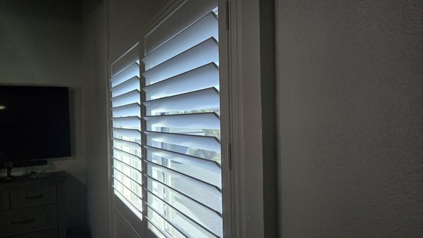 Shutters - These shutters were installed in several homes to help block the glare and keep the house cool. we have options for a hidden tilt rod and a split top and bottom for more light control. call for a free estimate today. Shutters - These shutters were installed in several homes to help block the glare and keep the house cool. we have options for a hidden tilt rod and a split top and bottom for more light control. call for a free estimate today.