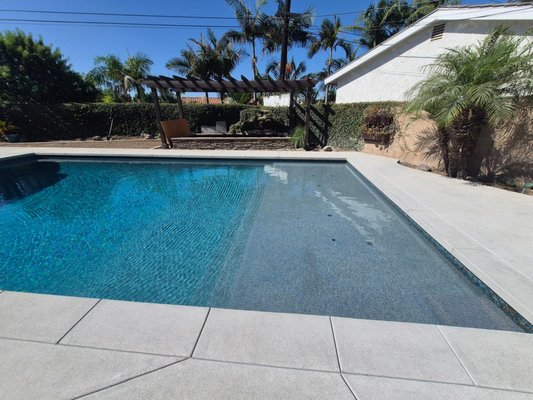 Replastered Pool and Spa - Replastered and Installed Stone Replastered Pool and Spa - Replastered and Installed Stone