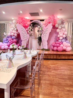 Luxury butterfly theme 🦋 - We can rent elegant kids table and chairs… Luxury butterfly theme 🦋 - We can rent elegant kids table and chairs…