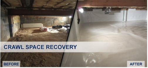 Crawl Space Recovery - Basement Masters Waterproofing is your crawl space recovery and crawl space vapor barrier specialists in Virginia. Crawl space recovery is very beneficial. A vapor barrier system will greatly improve your indoor air quality throughout the crawl space and the entire home. It also reduces the number one source of radon gas. Mold and dust mites are less likely to occur throughout the home and it seals out bugs, spiders, rodents, and termites from your crawl space.
Having a clean and dry crawl space can make for a healthier home. It eliminates that musty odor caused by moisture and mildew. The vapor barrier insulates the crawl space and reduces energy costs, in turn saving you money. It is a cost-effective and clean solution that can be completed in one day.
This truly is a great investment and will increase the resale value of your home Crawl Space Recovery - Basement Masters Waterproofing is your crawl space recovery and crawl space vapor barrier specialists in Virginia. Crawl space recovery is very beneficial. A vapor barrier system will greatly improve your indoor air quality throughout the crawl space and the entire home. It also reduces the number one source of radon gas. Mold and dust mites are less likely to occur throughout the home and it seals out bugs, spiders, rodents, and termites from your crawl space.
Having a clean and dry crawl space can make for a healthier home. It eliminates that musty odor caused by moisture and mildew. The vapor barrier insulates the crawl space and reduces energy costs, in turn saving you money. It is a cost-effective and clean solution that can be completed in one day.
This truly is a great investment and will increase the resale value of your home