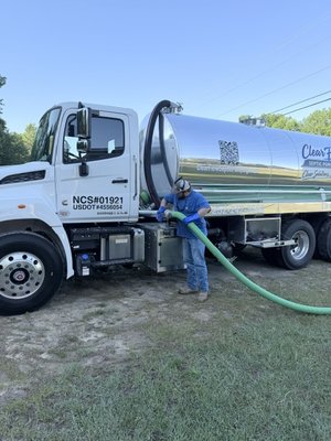 Recent Pump Out - This was a recent pump out we did for one of our customers.  We would be happy to help you with yours!