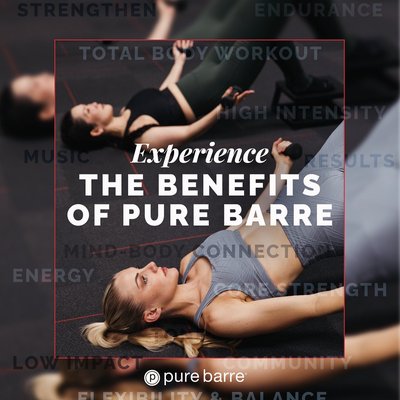 Benefits of Pure Barre ♥️ - Experience the benefits that set Pure Barre Chesapeake apart! Our empowering barre classes help you build lasting strength and endurance, improve your mind-body connection, and boost core strength. With every class, you’ll see gains in flexibility and balance—while connecting with a welcoming, motivating community.
See how Pure Barre can elevate your fitness journey—one class, and one milestone, at a time! Benefits of Pure Barre ♥️ - Experience the benefits that set Pure Barre Chesapeake apart! Our empowering barre classes help you build lasting strength and endurance, improve your mind-body connection, and boost core strength. With every class, you’ll see gains in flexibility and balance—while connecting with a welcoming, motivating community.
See how Pure Barre can elevate your fitness journey—one class, and one milestone, at a time!