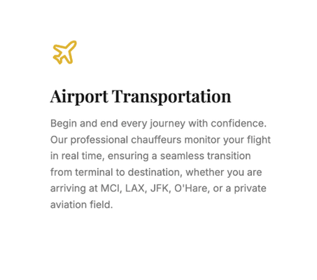 From Doorstep to Departure—Seamless Airport Rides - Travel to and from the airport with ease and reliability. Our airport transportation service offers punctual pickups and drop-offs, comfortable vehicles, and courteous drivers—ensuring a stress-free experience every time. Whether you’re heading out for business or returning home, we make your journey seamless and efficient. Reserve your ride today for safe, timely airport transfers you can count on.