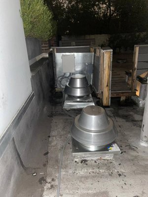 Bathroom and Kitchen Exhaust Fans Installation - MainDuct technicians are versatile professionals who provide efficient and cost-effective solutions to meet your HVAC needs. Our recent service call demonstrates our expertise in adapting to unique situations and optimizing resources to deliver exceptional results.

During the service call, our technicians installed two roof fans: a bathroom exhaust fan and a kitchen exhaust fan. By repurposing the intact portion of the damaged electric cable from the existing roof chimney fan, we were able to power the new exhaust fans without the need for additional wiring, saving time and resources.

To ensure the proper functioning and longevity of the installed fans, our technicians thoroughly waterproofed the installation sites. Additionally, they set unique operational schedules for each rooftop fan, tailoring the speed and runtime to optimize performance and energy efficiency.

For all your HVAC needs, trust the experts at MainDuct. Our team is ready to assist you with any questions or concerns you may have.


Phone: 516-788-8558


Website: https://mainduct.com/


Your air is our care