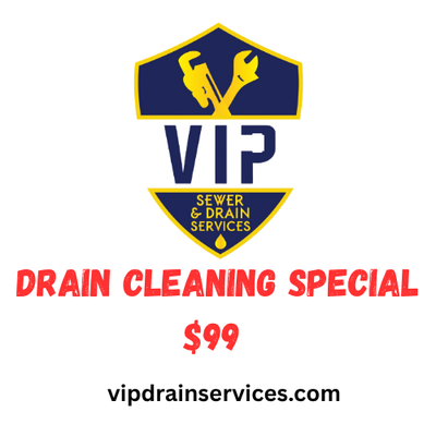 $99 Drain Cleaning Special - Excludes: Removing Fixtures, Removing Pipes, or Roof Access.
Up to 75 feet of cable
90-day warranty on stoppages $99 Drain Cleaning Special - Excludes: Removing Fixtures, Removing Pipes, or Roof Access.
Up to 75 feet of cable
90-day warranty on stoppages